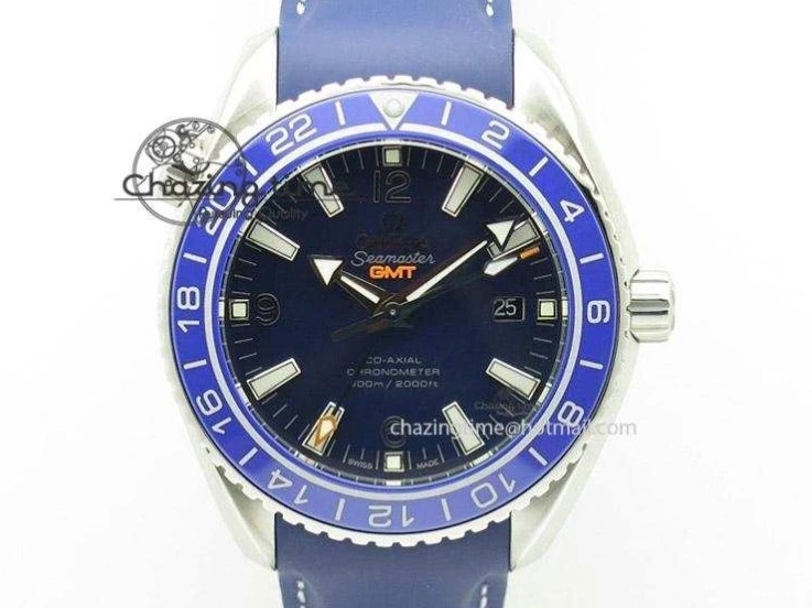 1231 FreshLook Planet Ocean Master Chronometer 600M 45.5mm SS SCF 1:1 Best Edition Black Bezel Black Dial on SS Bracelet A9900 Super Clone 7675